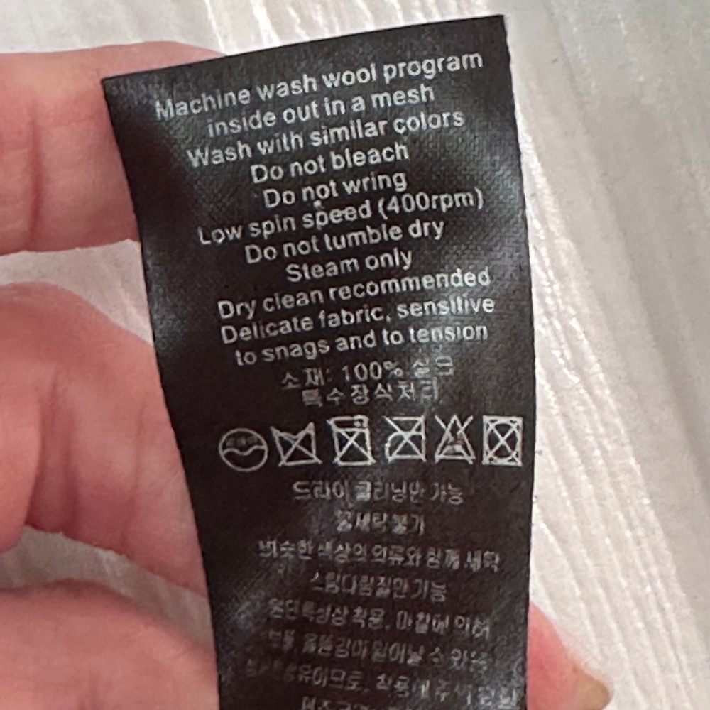 Zadig & Voltaire "Jessy" 100% Silk Boho Smocked Mini Skirt Noir Pink 38/8 - Picture 5 of 7